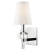 Hudson Valley Lighting Luna Polished Chrome 5.5W X 5.5L X 14H Wall Sconce