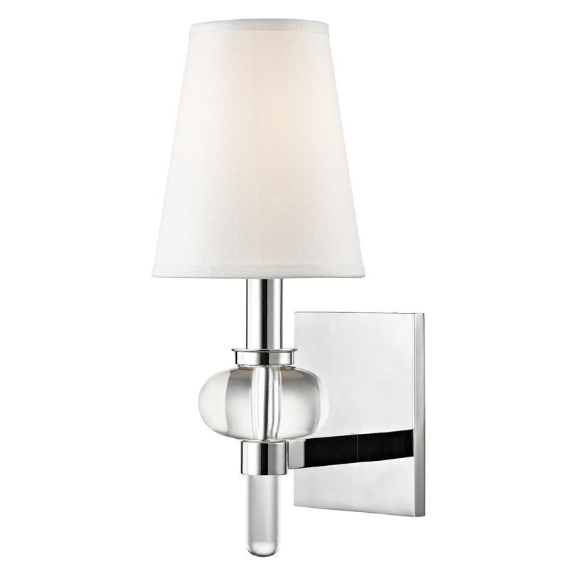 Hudson Valley Lighting Luna Polished Chrome 5.5W x 5.5L x 14H Wall Sconce