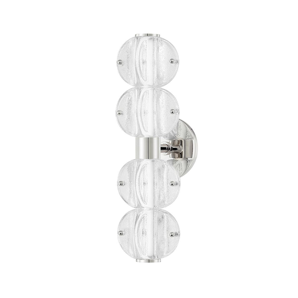 Hudson Valley Lighting Lindley Polished Nickel 5W x 5L x 16H Wall Sconce