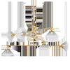 Hudson Valley Lighting Mendon Aged Brass 58W X 58L X 25.5H Chandelier