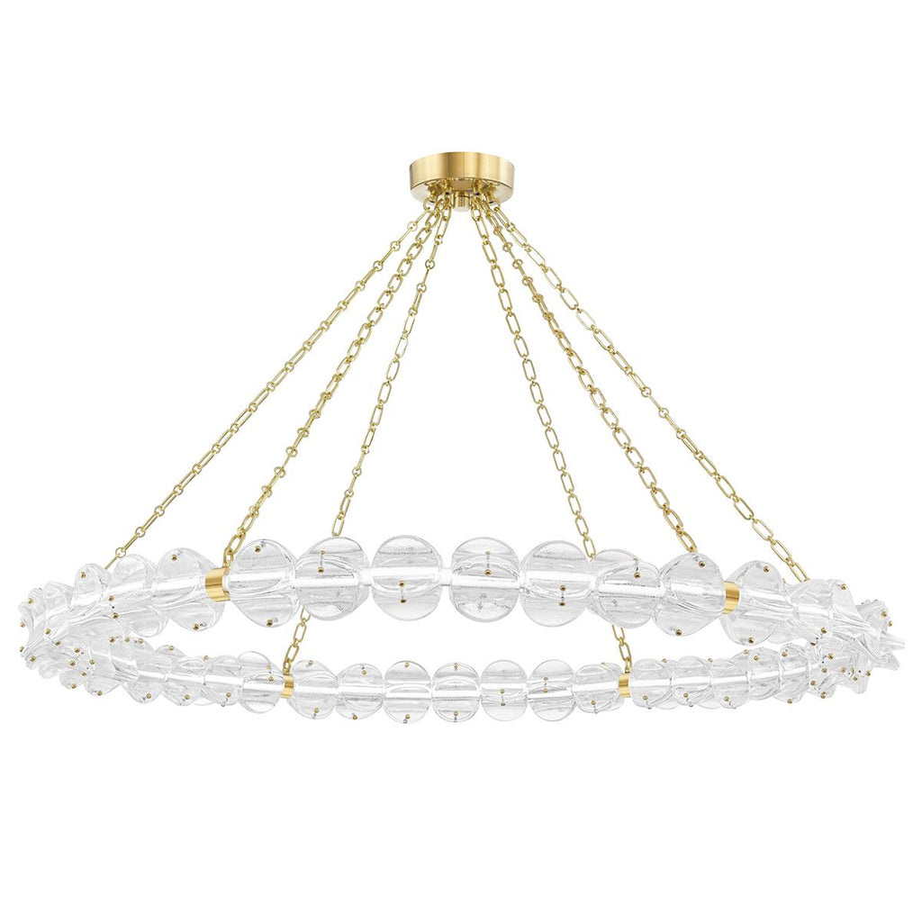 Hudson Valley Lighting Lindley Aged Brass 54.5W x 54.5L x 4.62H Chandelier