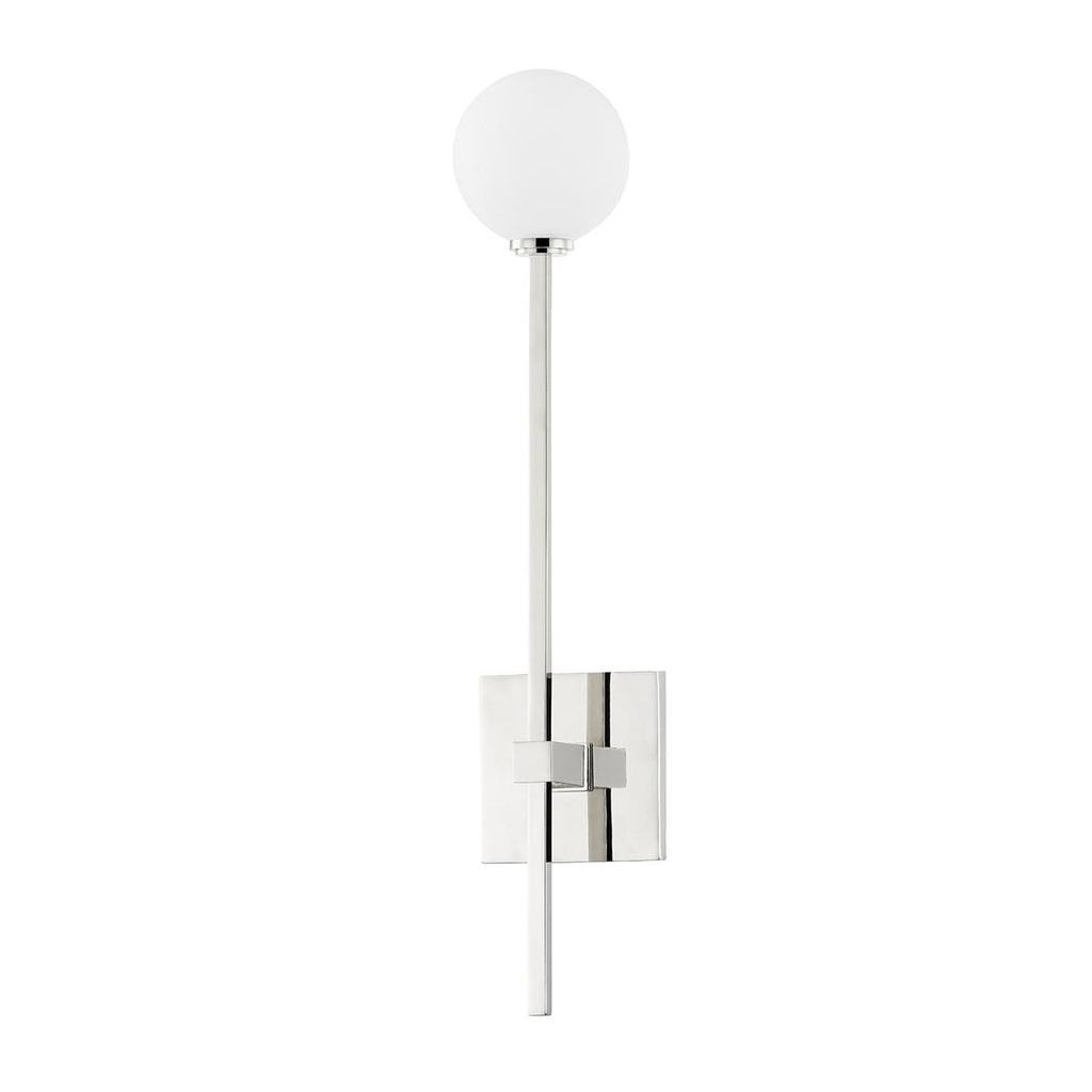 Hudson Valley Lighting Pellar Polished Nickel 4.5W x 4.5L x 22.5H Wall Sconce