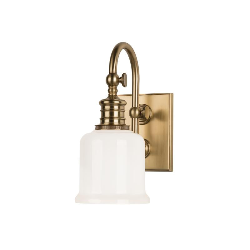 Hudson Valley Lighting Keswick Aged Brass 5W x 5L x 11H Wall Sconce