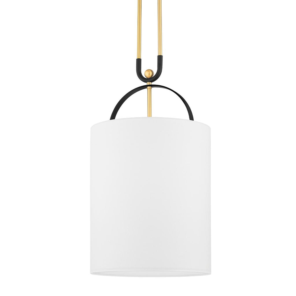 Hudson Valley Lighting Campbell Hall AGED BRASS/BLACK BRASS COMBO 14W x 14L x 25.5H Pendant