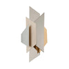 Corbett Lighting Modernist Pol Ss W Silver/Gold Leaf 8.75W X 8.75L X 18.5H Wall Sconce