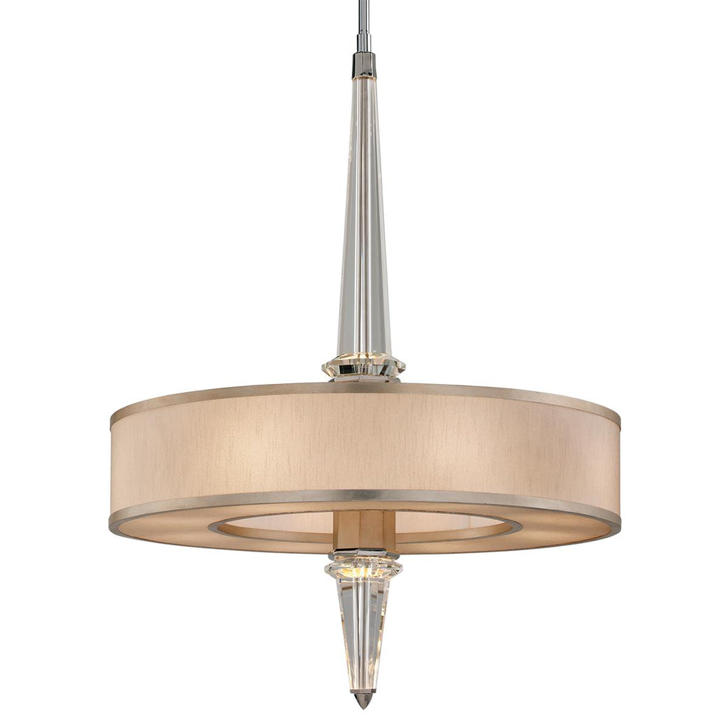 Corbett Lighting Modernist POL SS W SILVER/GOLD LEAF 28W x 28L x 35H Pendant