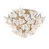 Corbett Lighting Lily Enchanted Silver Leaf 18.25W X 18.25L X 12.5H Flush Mount