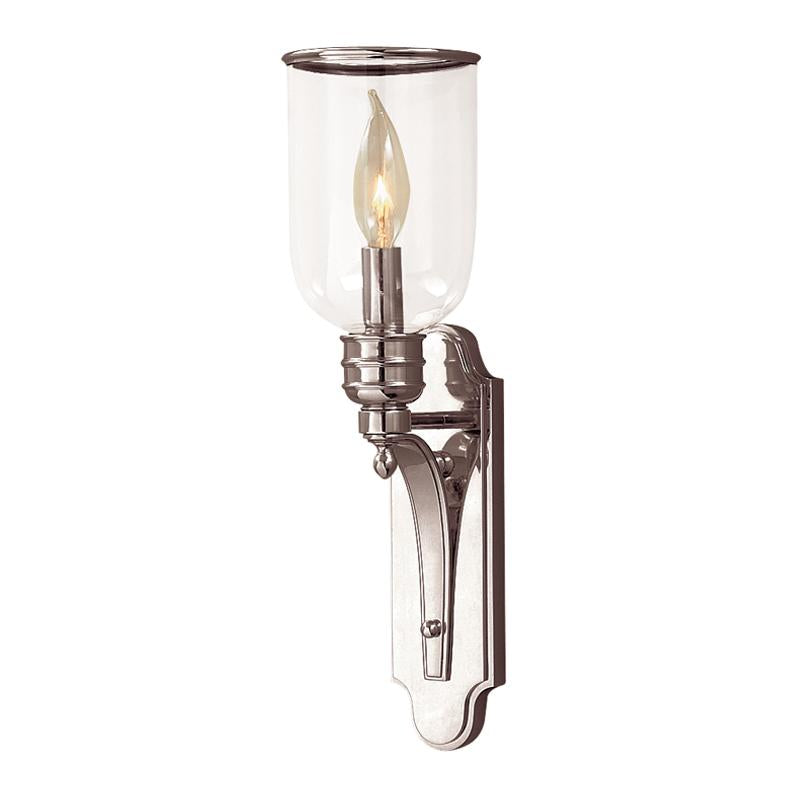 Hudson Valley Lighting Beekman Polished Nickel 4.5W x 4.5L x 14.5H Wall Sconce