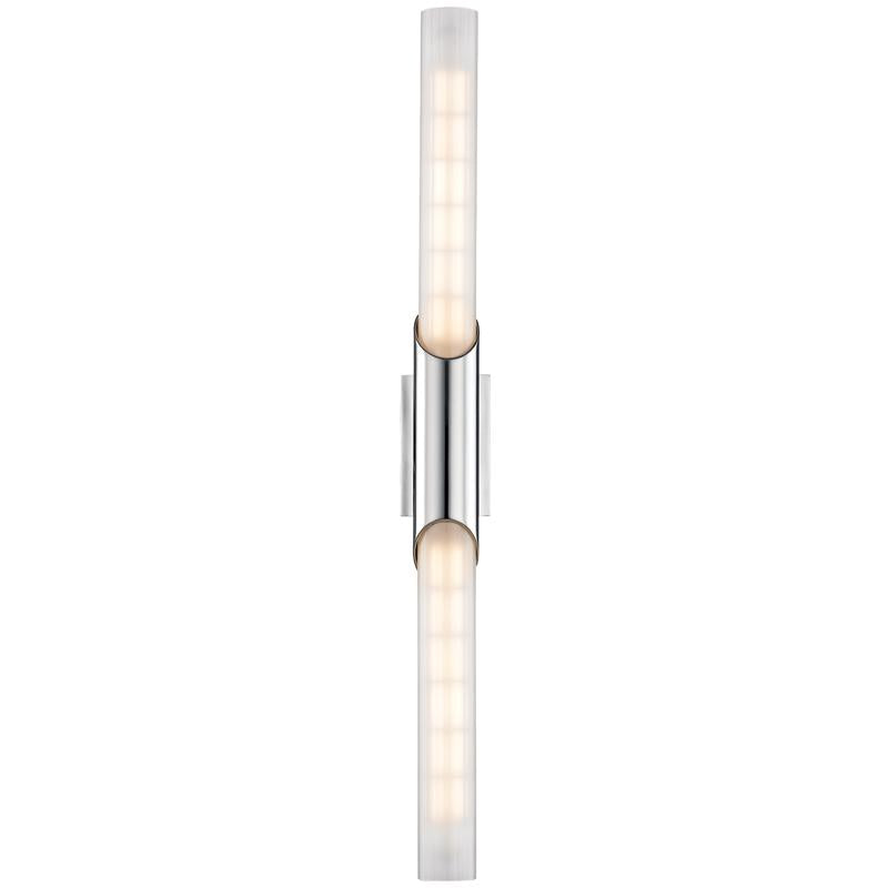 Hudson Valley Lighting Pylon Polished Chrome 2.75W x 2.75L x 26.25H Wall Sconce