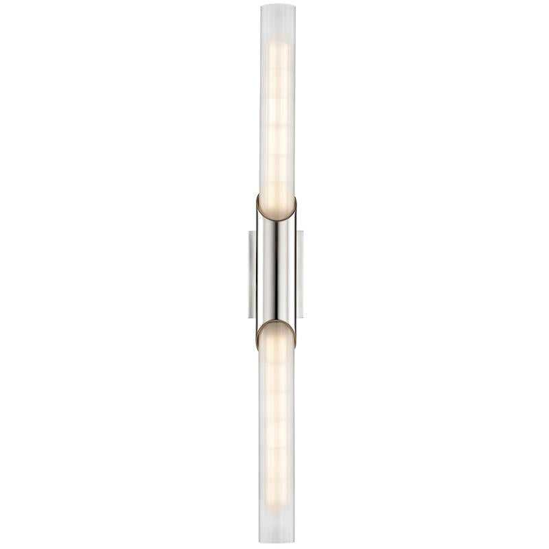 Hudson Valley Lighting Pylon Polished Nickel 2.75W x 2.75L x 26.25H Wall Sconce