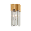 Corbett Lighting Charisma Gold Leaf W Polished Stainless 6.75W X 6.75L X 14H Wall Sconce