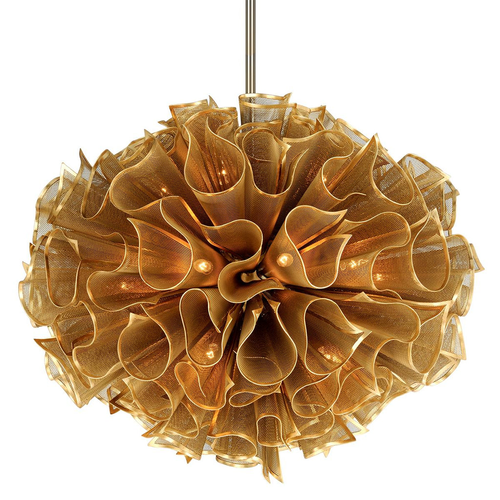 Corbett Lighting Pulse Gold Leaf 45.5W x 45.5L x 44H Chandelier