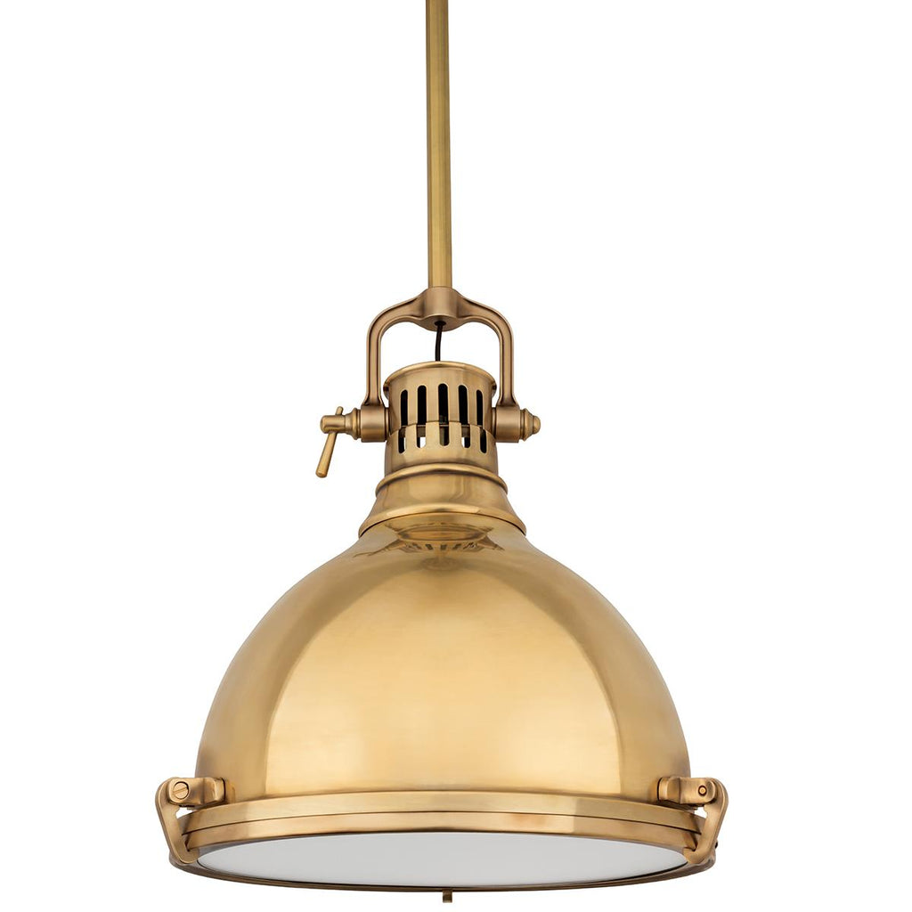 Hudson Valley Lighting Pelham Aged Brass 14W x 14L x 16.75H Pendant