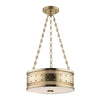 Hudson Valley Lighting Gaines Aged Brass 16W X 16L X 5.75H Pendant