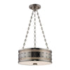 Hudson Valley Lighting Gaines Historic Nickel 16W X 16L X 5.75H Pendant