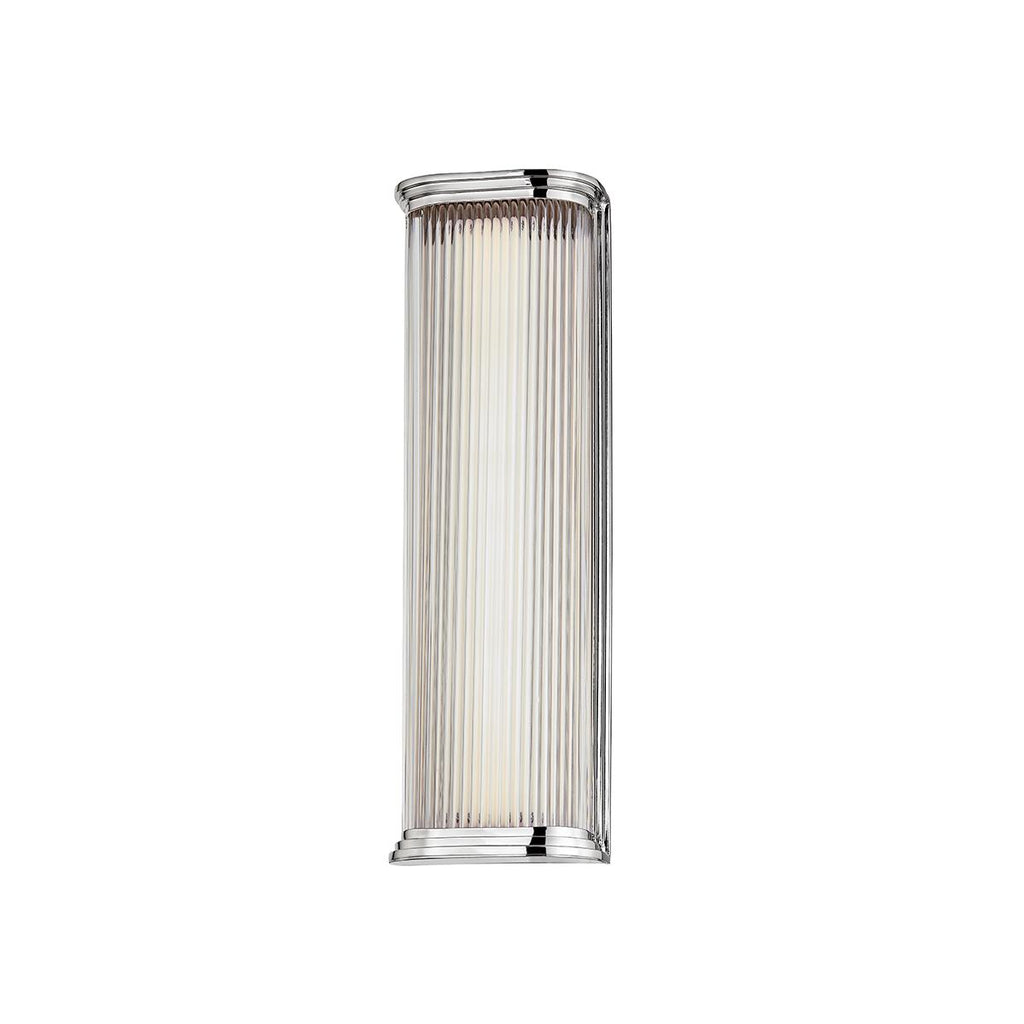 Hudson Valley Lighting Newburgh Polished Nickel 5.25W x 5.25L x 17H Wall Sconce