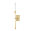 Hudson Valley Lighting Hathaway Vintage Gold Leaf 4.25W X 4.25L X 25.25H Wall Sconce