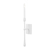 Hudson Valley Lighting Hathaway White Plaster 4.25W X 4.25L X 25.25H Wall Sconce