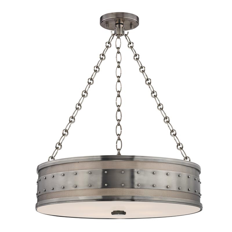 Hudson Valley Lighting Gaines Historic Nickel 22W x 22L x 5.75H Chandelier