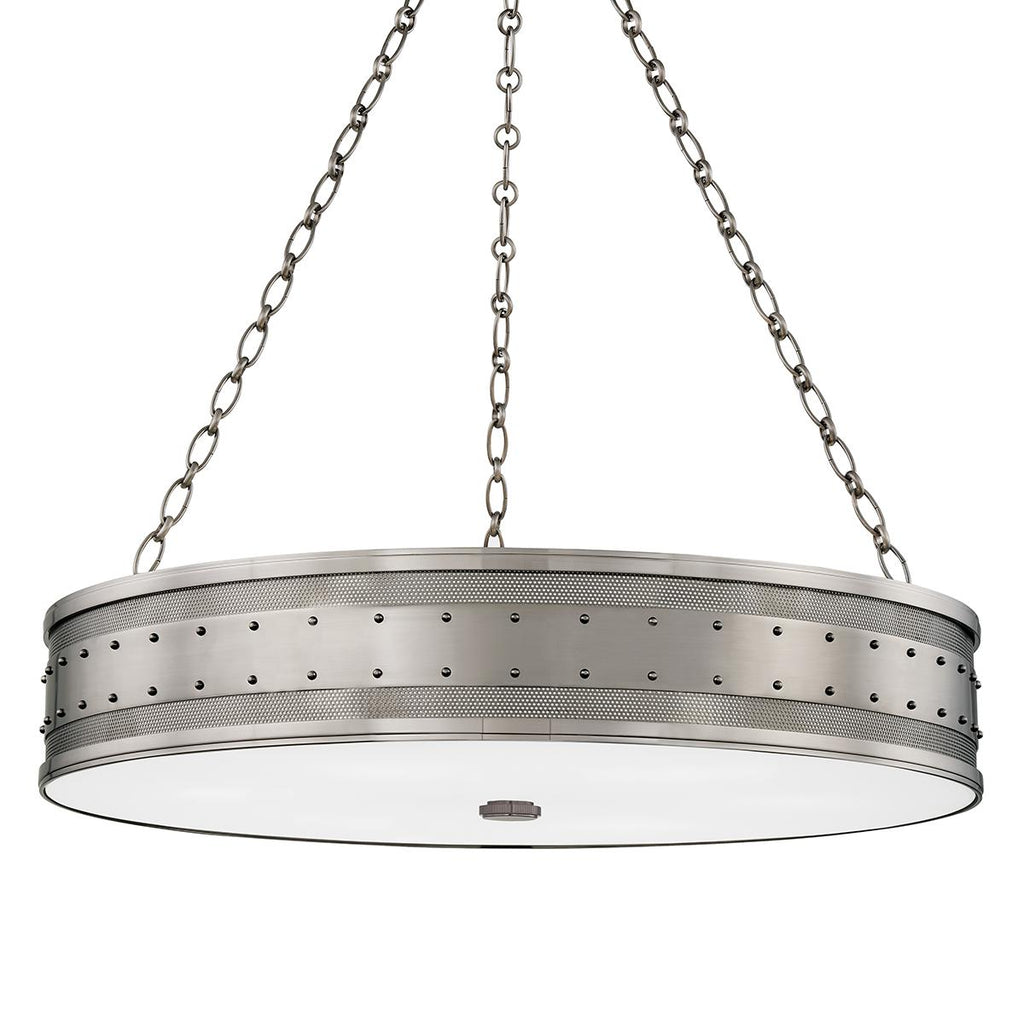 Hudson Valley Lighting Gaines Historic Nickel 30W x 30L x 7H Chandelier