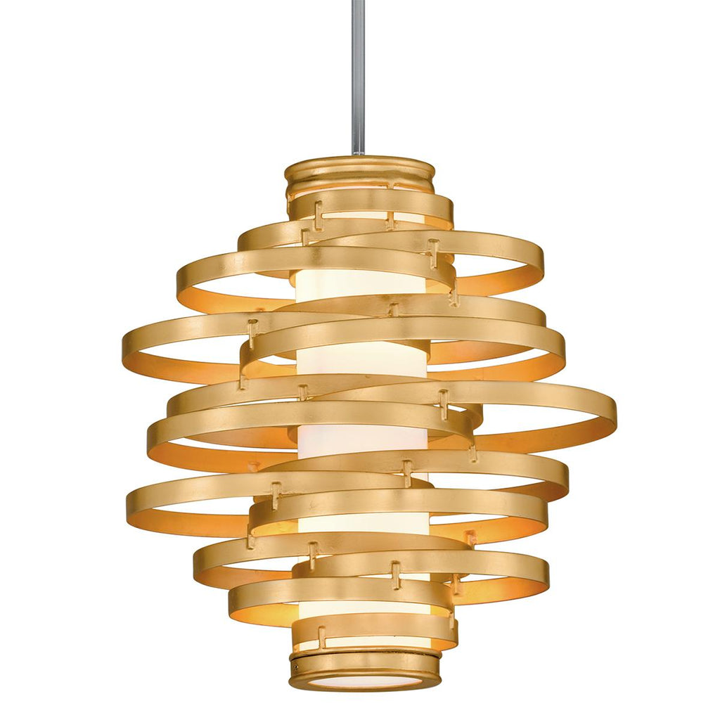 Corbett Lighting Vertigo Gold Leaf 18W x 18L x 18.5H Pendant