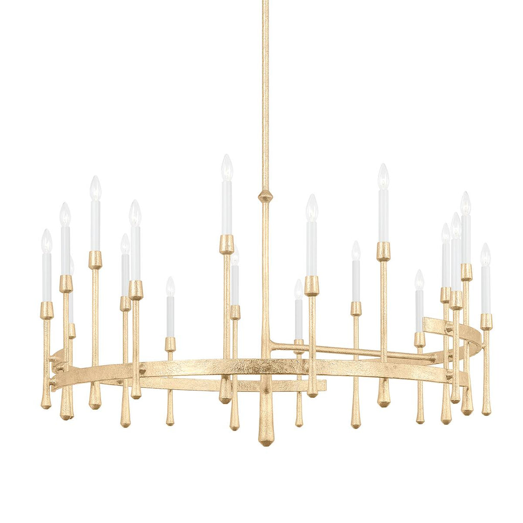 Hudson Valley Lighting Hathaway Vintage Gold Leaf 52W x 52L x 35.75H Chandelier