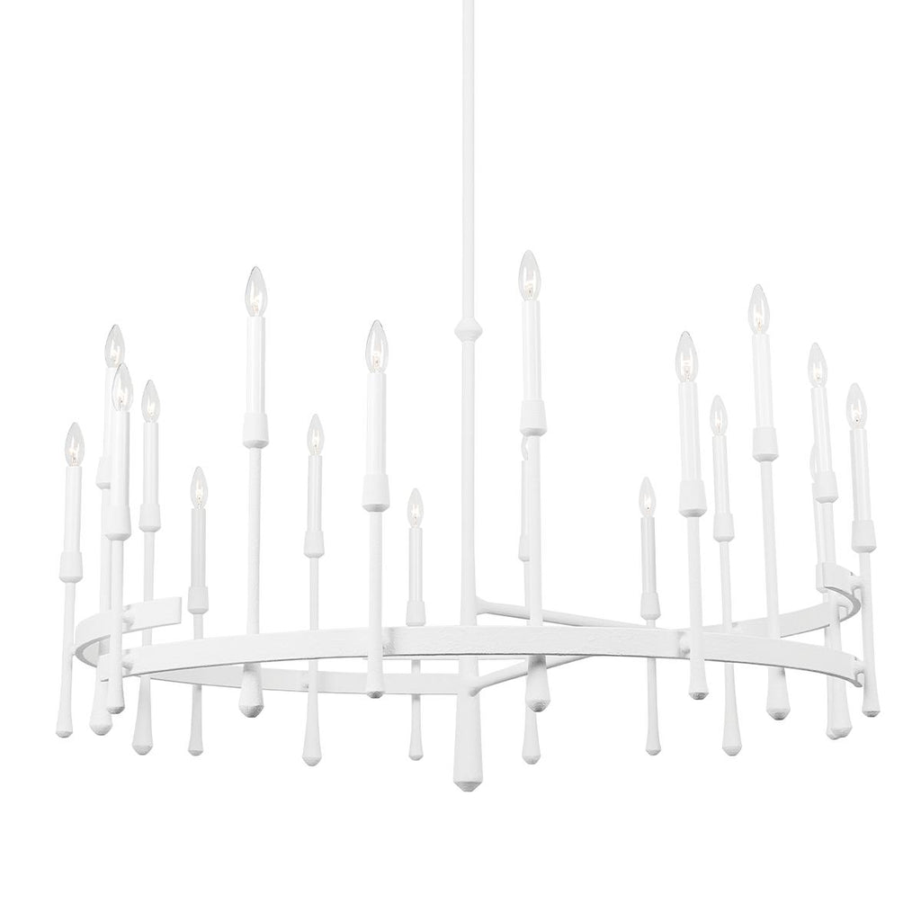 Hudson Valley Lighting Hathaway White Plaster 52W x 52L x 35.75H Chandelier