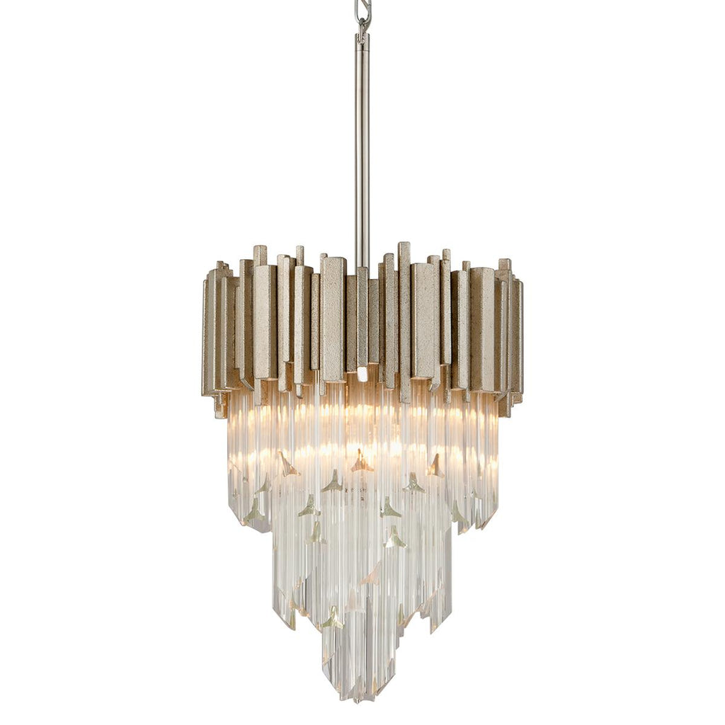 Corbett Lighting Mystique MODERN SILVER LEAF 16W x 16L x 25.25H Pendant