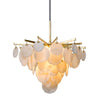 Corbett Lighting Serenity Gold Leaf W Polished Stainless 28W X 28L X 21.5H Chandelier