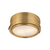 Hudson Valley Lighting Rye Aged Brass 11W X 11L X 4.75H Flush Mount