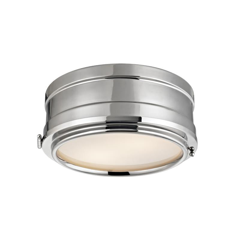 Hudson Valley Lighting Rye Polished Nickel 11W x 11L x 4.75H Flush Mount