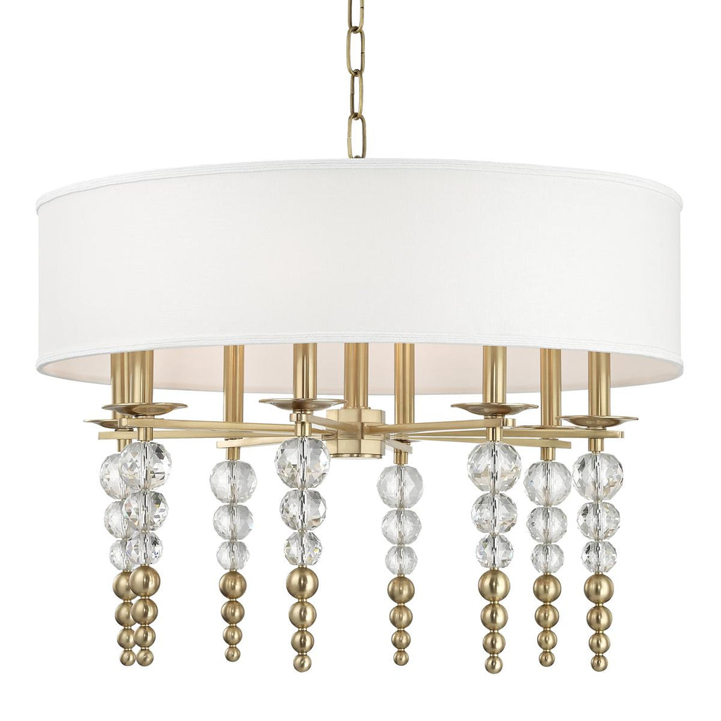 Hudson Valley Lighting Persis Aged Brass 30W x 30L x 24H Chandelier