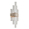 Corbett Lighting Viola Warm Silver Leaf 7W X 7L X 20H Wall Sconce