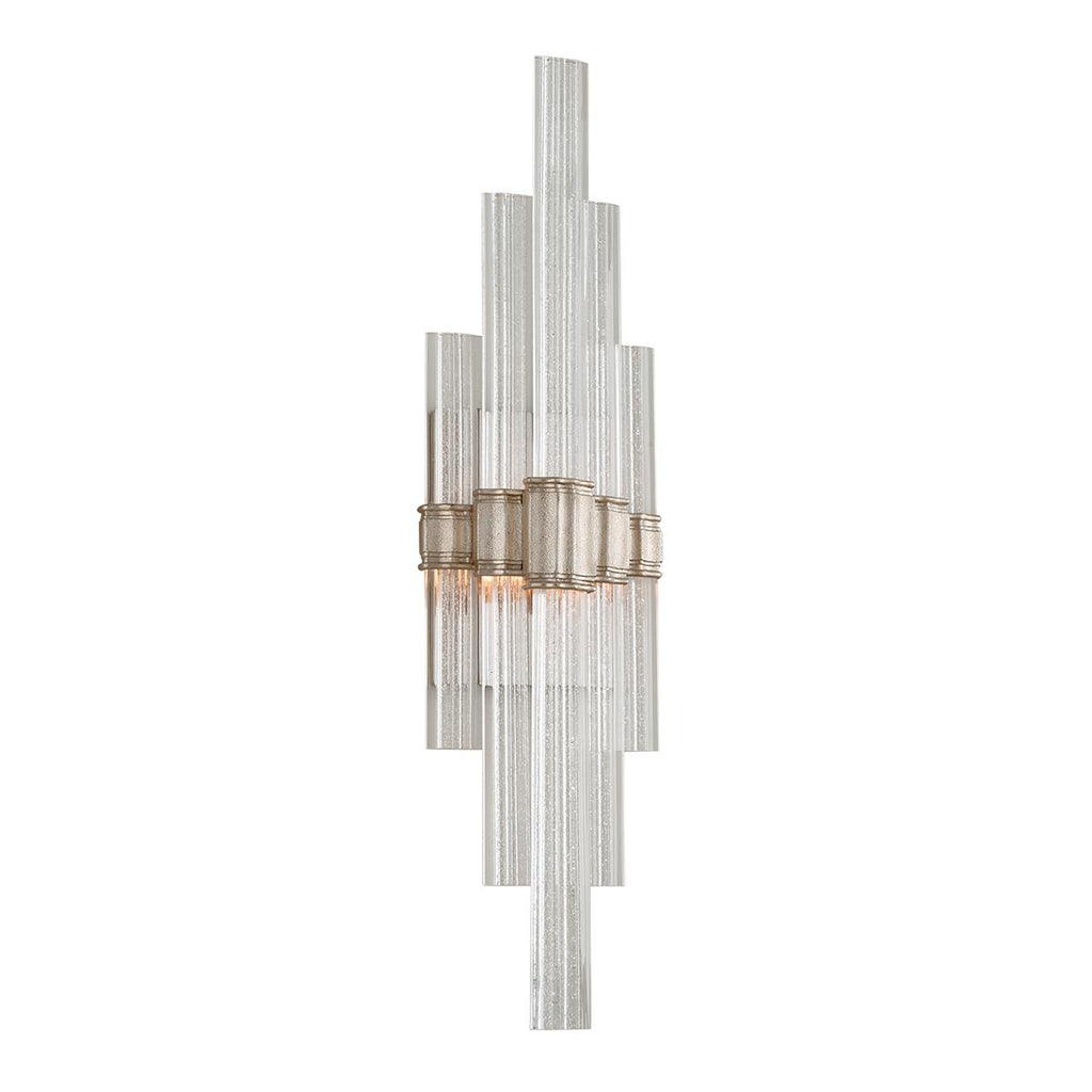 Corbett Lighting Viola WARM SILVER LEAF 7W x 7L x 27.5H Wall Sconce