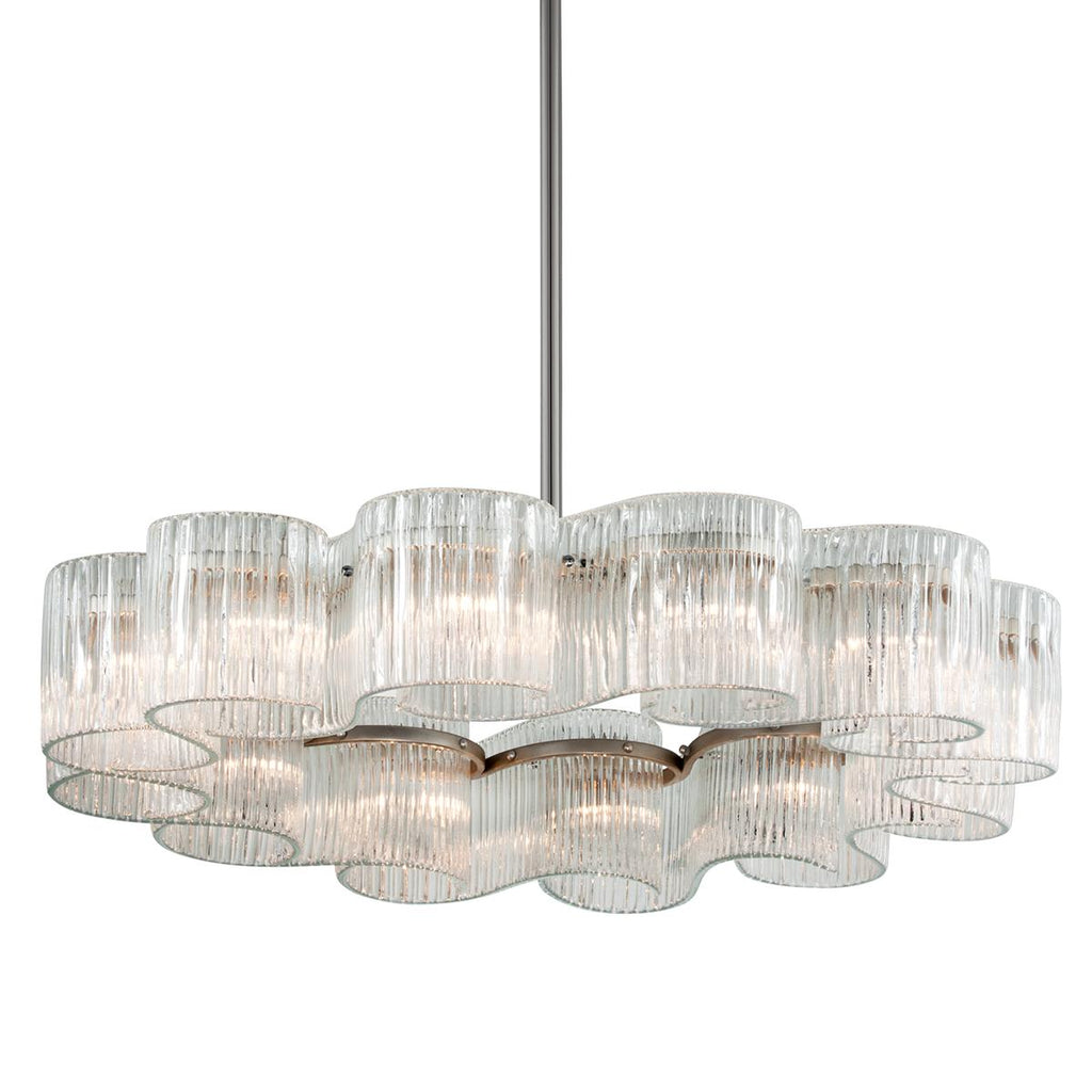 Corbett Lighting Circo WARM SILVER LEAF 45.5W x 45.5L x 12.25H Chandelier