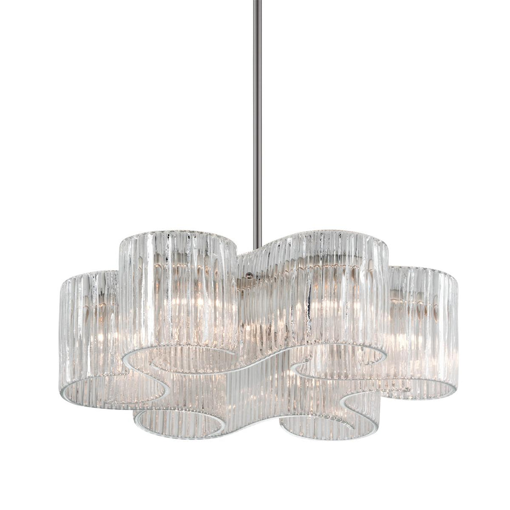 Corbett Lighting Circo WARM SILVER LEAF 26.5W x 26.5L x 10.25H Chandelier