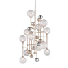 Corbett Lighting Majorette Silver Leaf W Polished Chrome 24.75W X 34.25H Chandelier