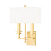 Hudson Valley Lighting Berwick Aged Brass 12.5W X 12.5L X 15.75H Wall Sconce