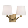 Hudson Valley Lighting Clayton Aged Brass 14W X 14L X 9H Wall Sconce