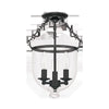 Hudson Valley Lighting Hampton Old Bronze 10.25W X 10.25L X 15.5H Semi-Flush Mount