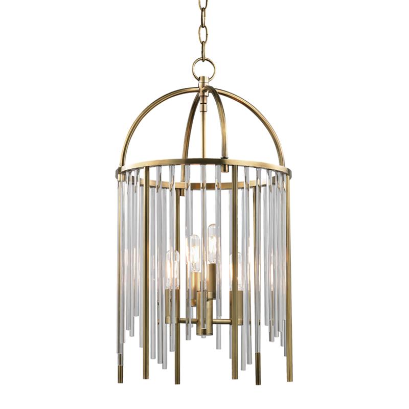 Hudson Valley Lighting Lewis Aged Brass 13W x 13L x 23.5H Pendant