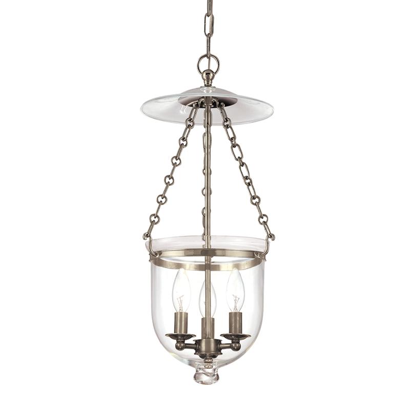 Hudson Valley Lighting Hampton Historic Nickel 10.25W x 10.25L x 20.75H Pendant