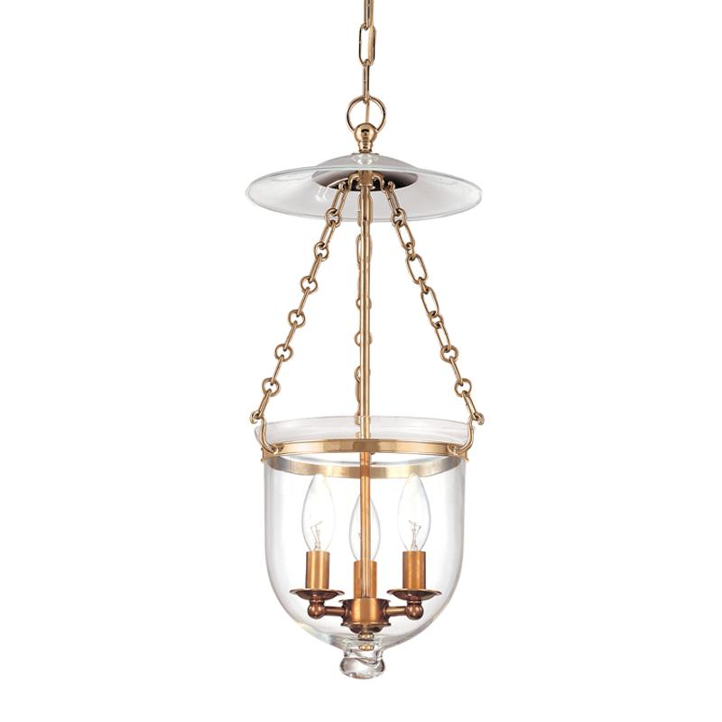 Hudson Valley Lighting Hampton Aged Brass 10.25W x 10.25L x 20.75H Pendant