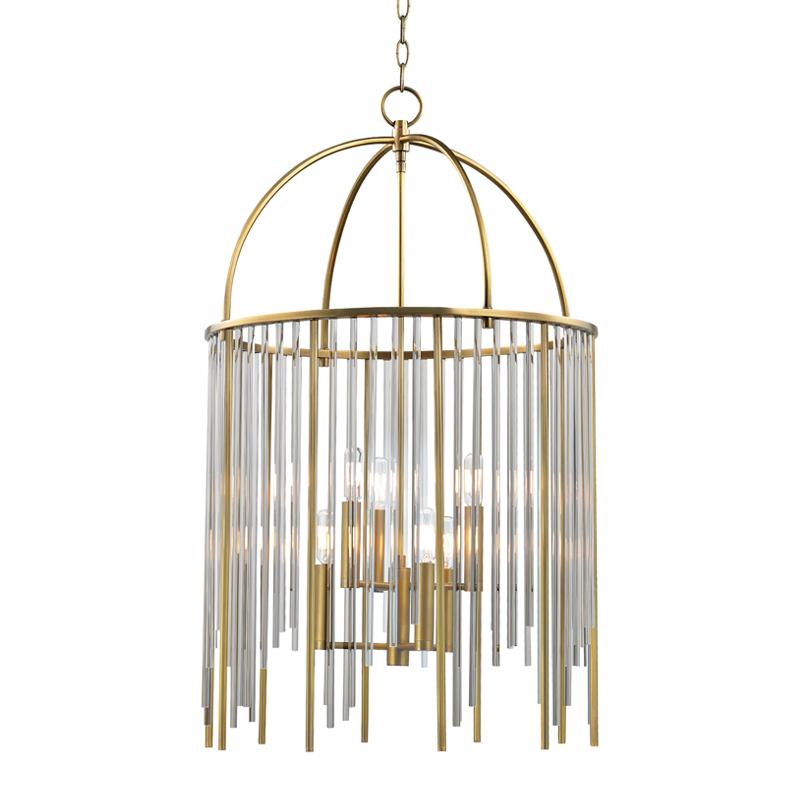 Hudson Valley Lighting Lewis Aged Brass 20.75W x 20.75L x 34.75H Chandelier