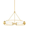 Hudson Valley Lighting Hartford Aged Brass 30.5W X 30.5L X 18.25H Chandelier