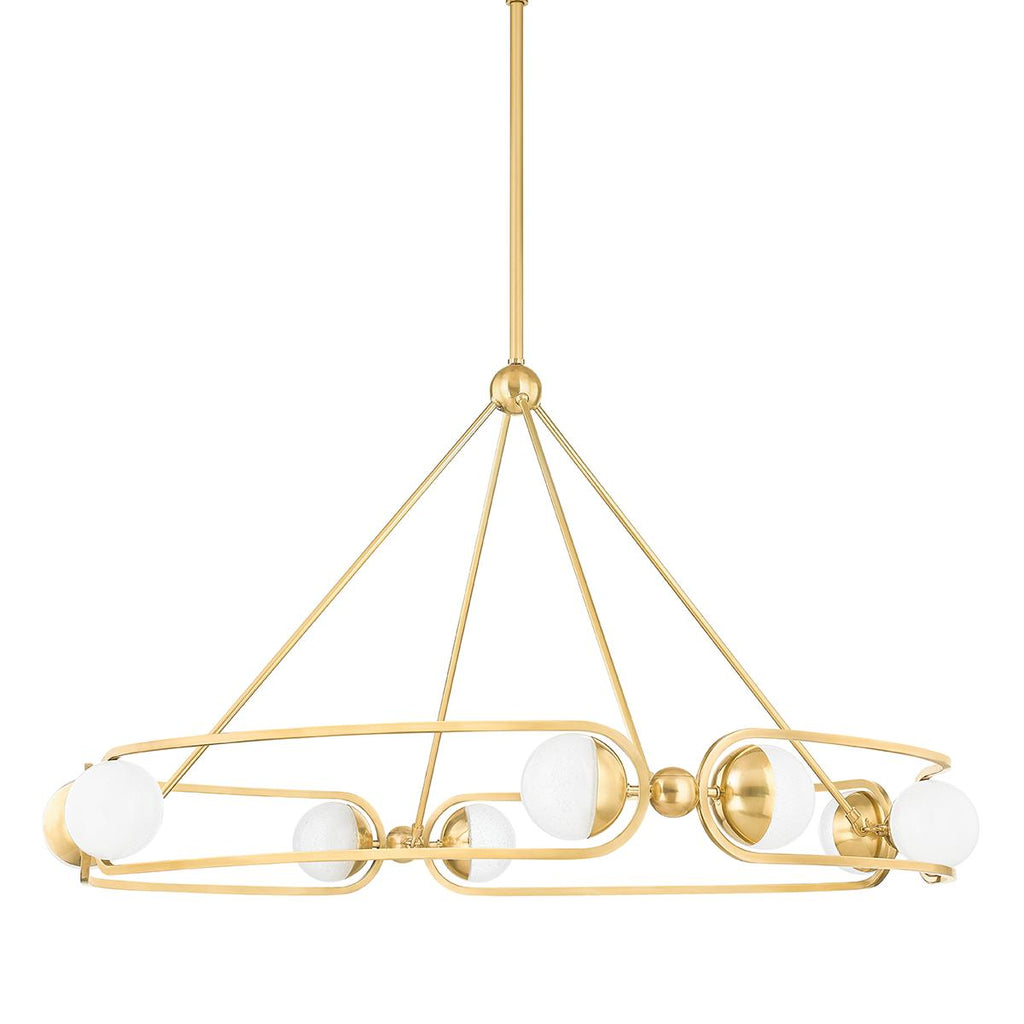 Hudson Valley Lighting Hartford Aged Brass 41W x 41L x 23.5H Chandelier