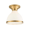 Hudson Valley Lighting Randolph Aged Brass 10W X 10L X 9.25H Semi-Flush Mount