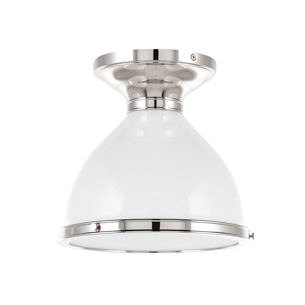 Hudson Valley Lighting Randolph Polished Nickel 10W x 10L x 9.25H Semi-Flush Mount