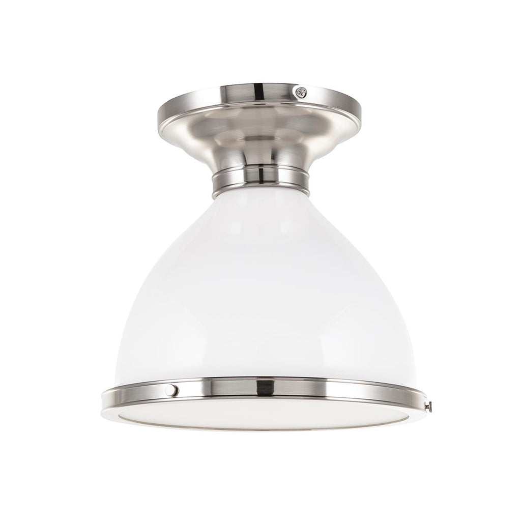 Hudson Valley Lighting Randolph Satin Nickel 10W x 10L x 9.25H Semi-Flush Mount