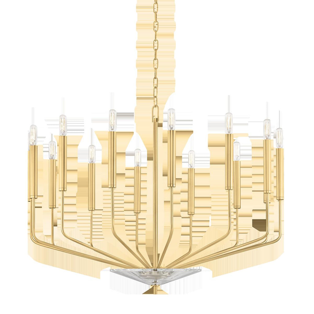 Hudson Valley Lighting Gideon Aged Brass 33.25W x 33.25L x 24.75H Chandelier